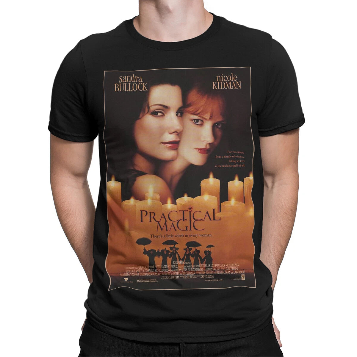 Practical Magic Sandra Bullock Nicole Kidman Movie Fantasy Films Mens Womens