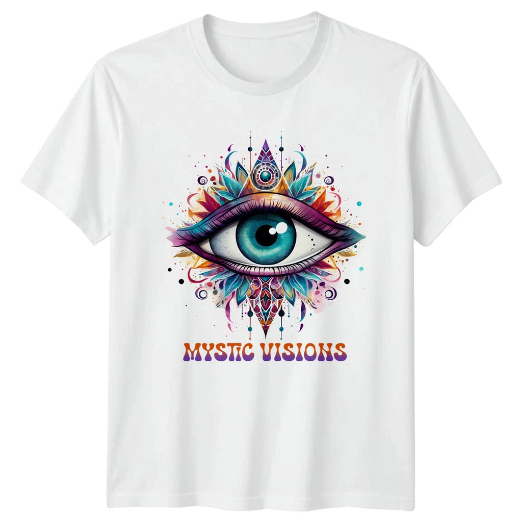 Mystic Visions T-Shirt Boho Halloween Spirituality Halloween Gift For Him