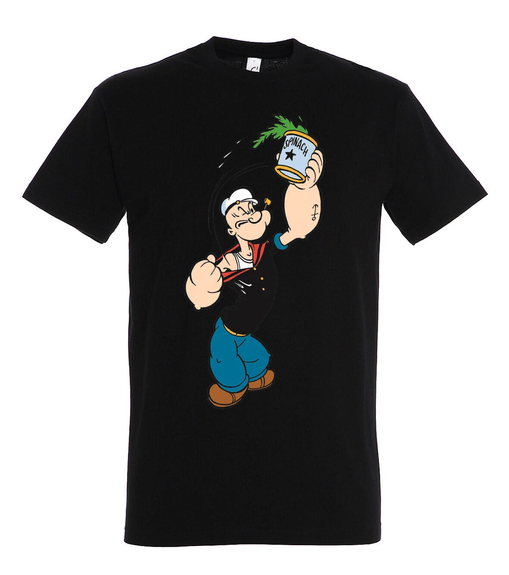 Youth Designz Popeye Mens T-Shirt Print Funny Saying Sports Cartoon Fitness