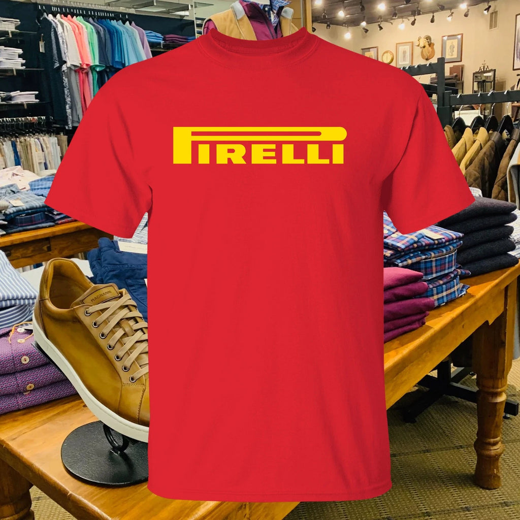 Pirelli Racing Tire Logo T-Shirt Funny USA Size S-5XL