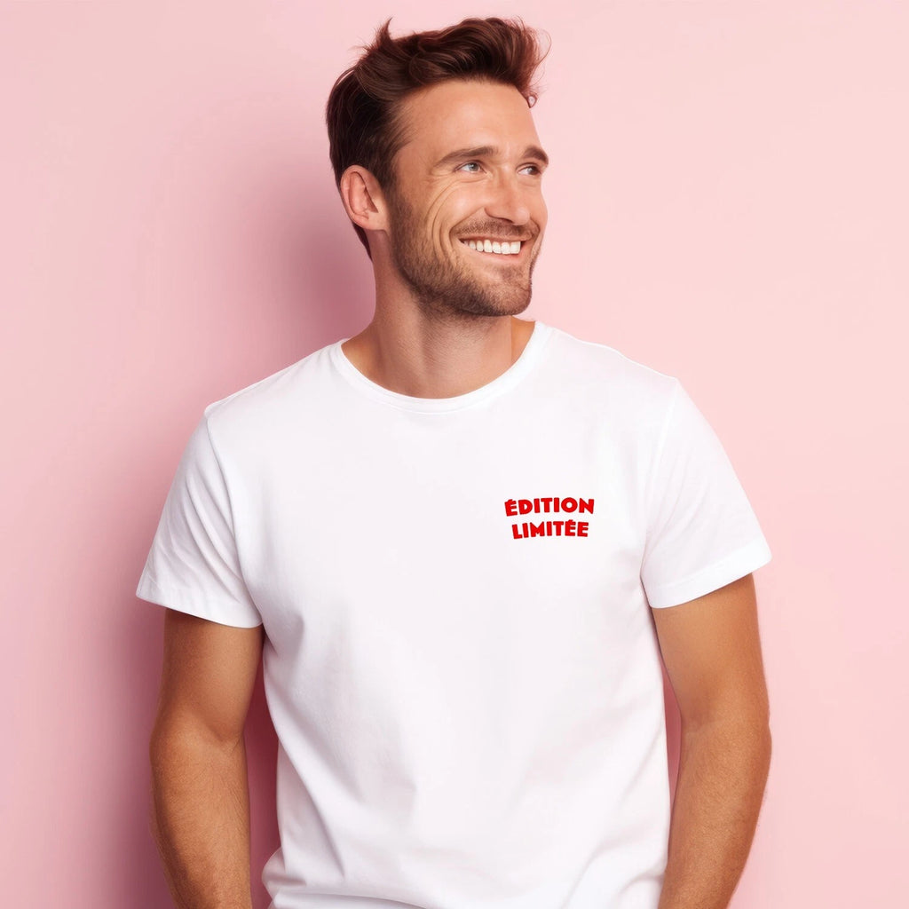 Men's Short Sleeve T-Shirt White, LIMITED EDITION HEART