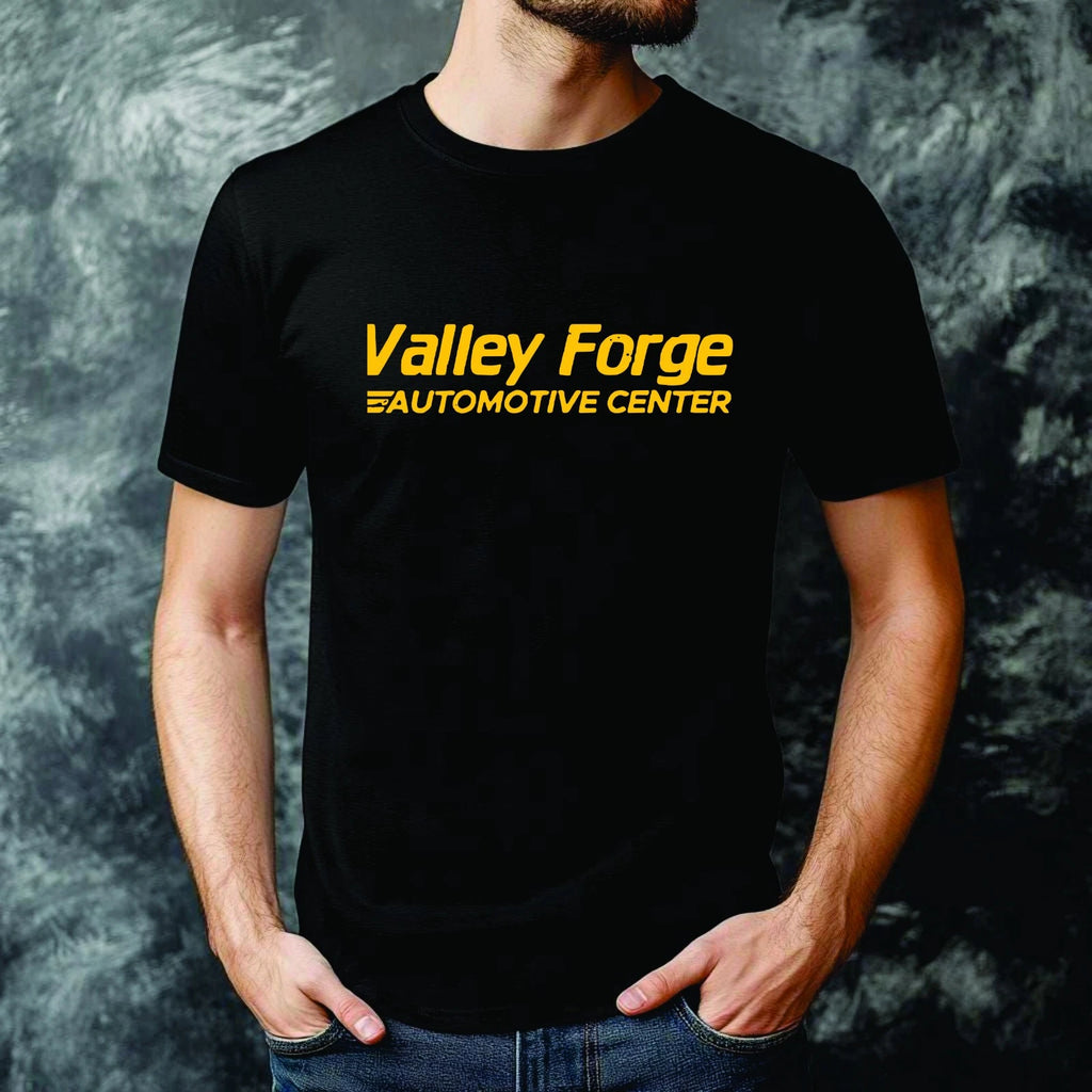 Valley Forge Automotive Center T-Shirt Funny Gift Retro Quote Mens Short Sleeve