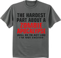 Funny Zombie Apocalypse T-shirt Mens Gifts Graphic Tees Clothing Gamer Gear