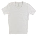 Tommy John Cotton Basics Stretch Solid V-Neck T-Shirt White Men's XL