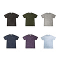 Vintage Short Sleeve T-Shirts Black Blue Purple Gray Silver Green Adult L Cotton