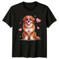 Dogs Valentines Day Animals Mens T-Shirt Womens Tee Graphic Unisex Top