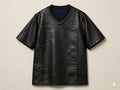 Custom Men’s Faux Leather Basketball Shirt | Sports Jersey Tee