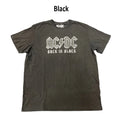 AC/DC Men's Back in Black Crewneck Short Sleeve Graphic Rock Band Tee