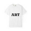 Minimalist AR Unisex Garment-Dyed T-shirt, Casual Wear, Streetwear, Gift for