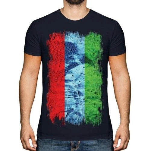 KARELIA GRUNGE FLAG MENS T-SHIRT TEE TOP FOOTBALL GIFT SHIRT CLOTHING JERSEY