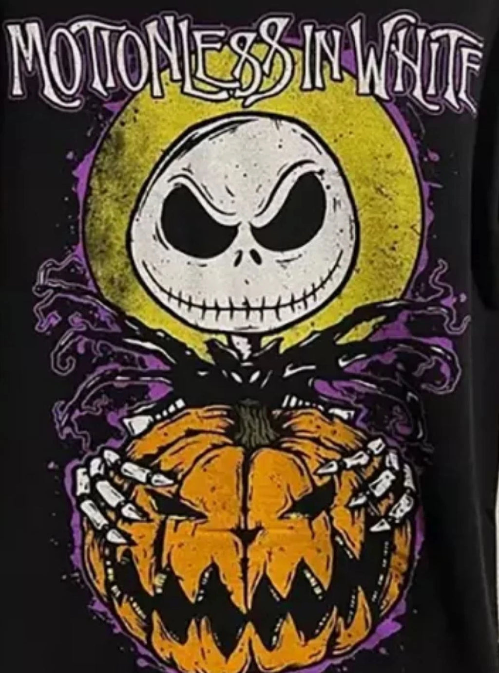 Motionless in White Halloween Everyday T-shirt Black Cotton All Sizes