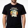 Gildan This Is Boo Sheet Heavy Cotton Black T Shirt Ghost Retro Size L