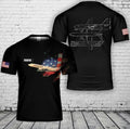 Custom Name American Airlines Boeing 737 Max 3D T-Shirt Size S-5XL
