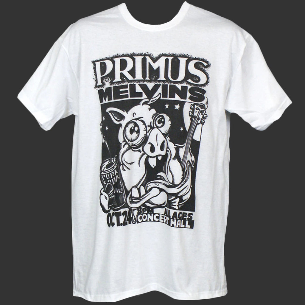 PRIMUS MELVINS HARDCORE METAL PUNK ROCK GIG T-SHIRT unisex S-3XL