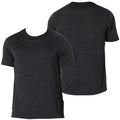 Patagonia Mens Capilene Cool Ultra S/S T-shirt - Black - Forge Grey X-Dye