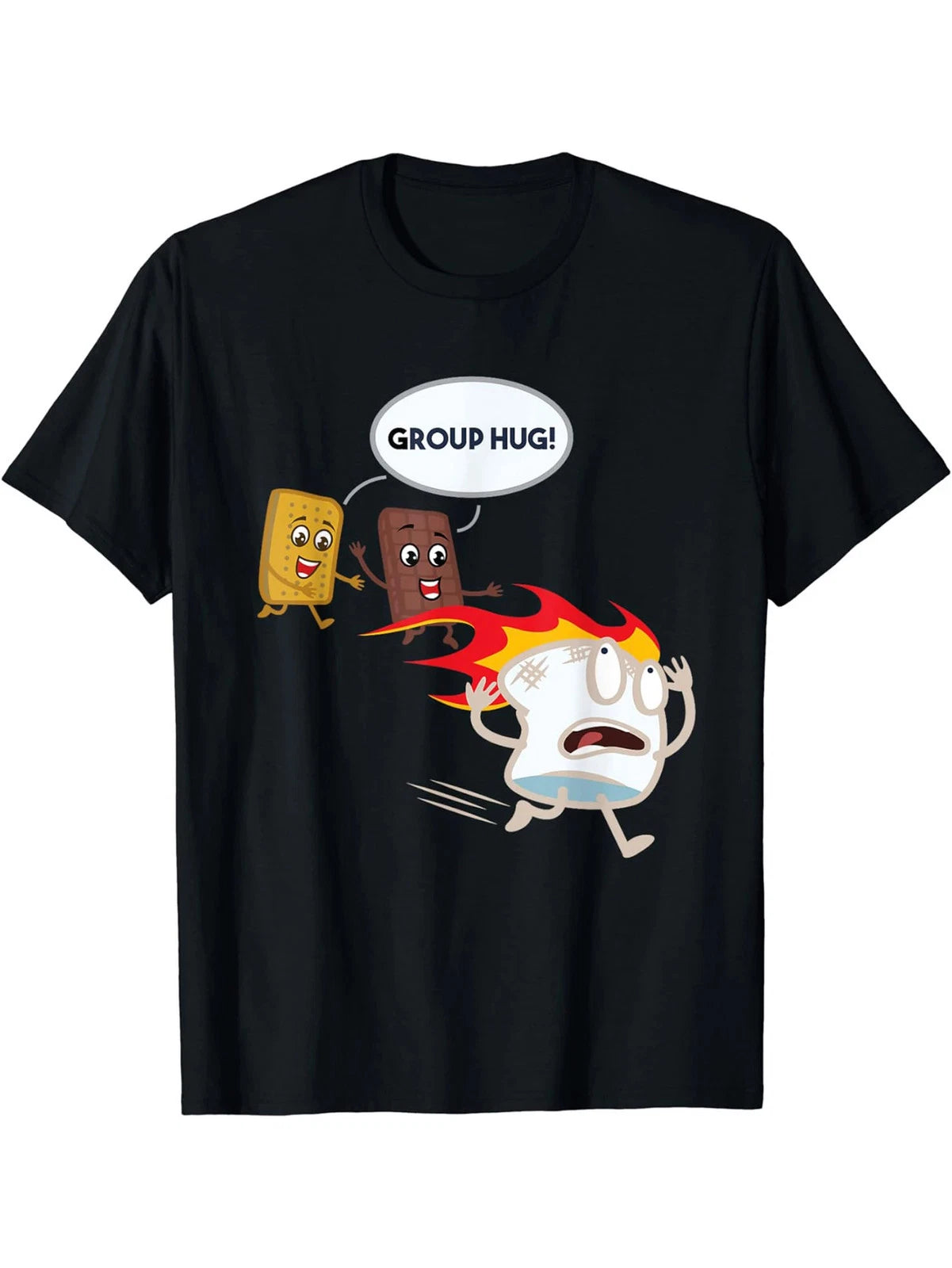 Crew Neck Cartoon Print Men's Fashionable Summer Short Sleeve Sports T-shirt