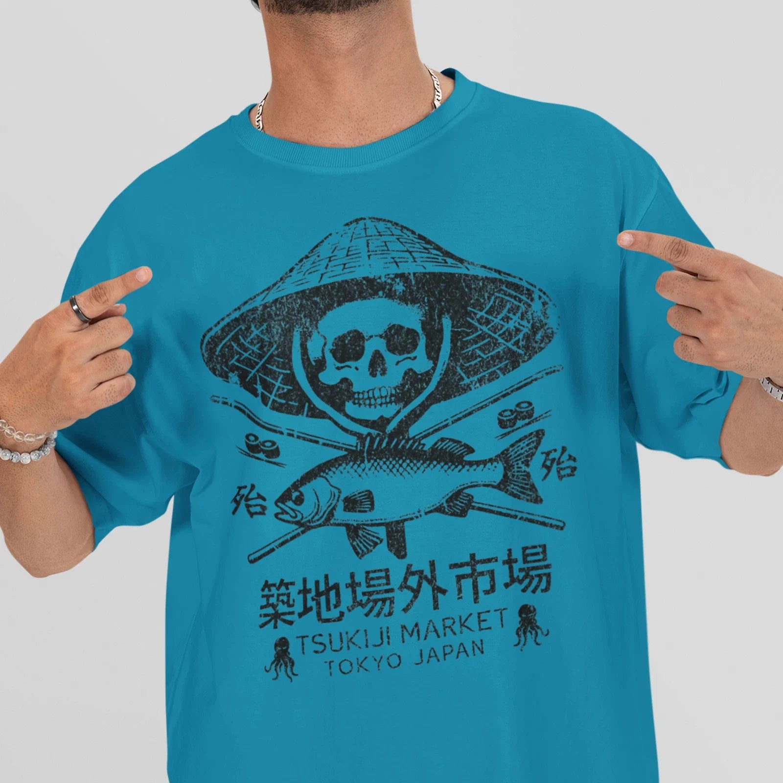 Tokyo Tsukiji Fish Market Shirt, Japanese Tuna Shirt, Japanese Aesthetic Shirt