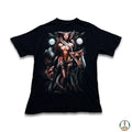Vintage Lilith T Shirt Men Large Black Double Sided Graphic Short Sleeve Y2K Tee