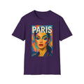 Paris Portrait T-Shirt | Colorful Femme Pop Art