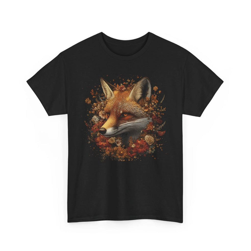Fall Aesthetic T-Shirt | Autumn Leaves Pumpkin Spice| Fox Head Flowers Floral