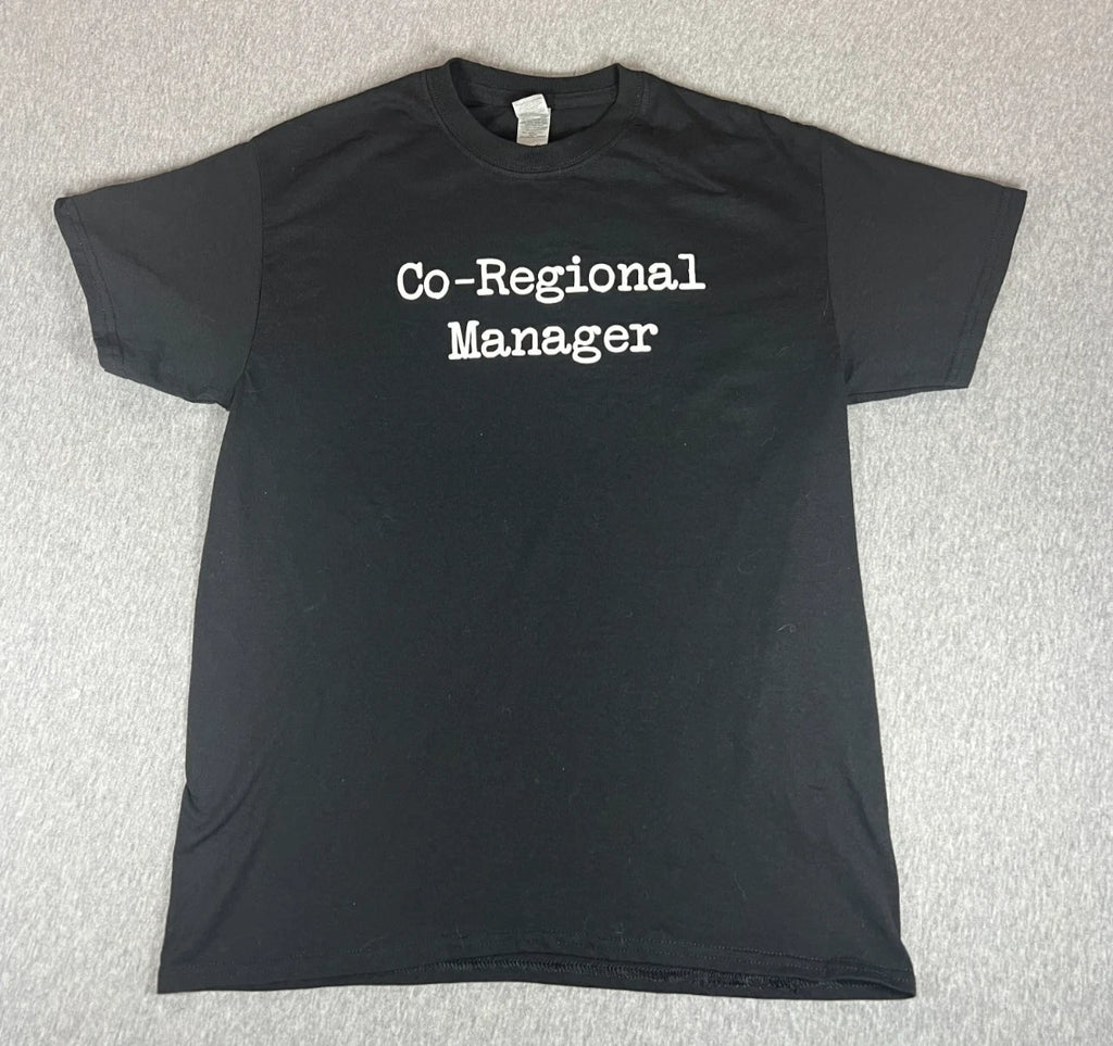 Gildan Men’s The Office Co-Regional Manager T-Shirt Medium Black Cotton Blend