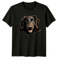 Cute Flat-Coated Retriever Dog Portrait Graphic T-Shirt