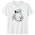 Spooky Cute Floral Ghost Bat T-Shirt Floral Ghost Halloween Gift For Him And Her