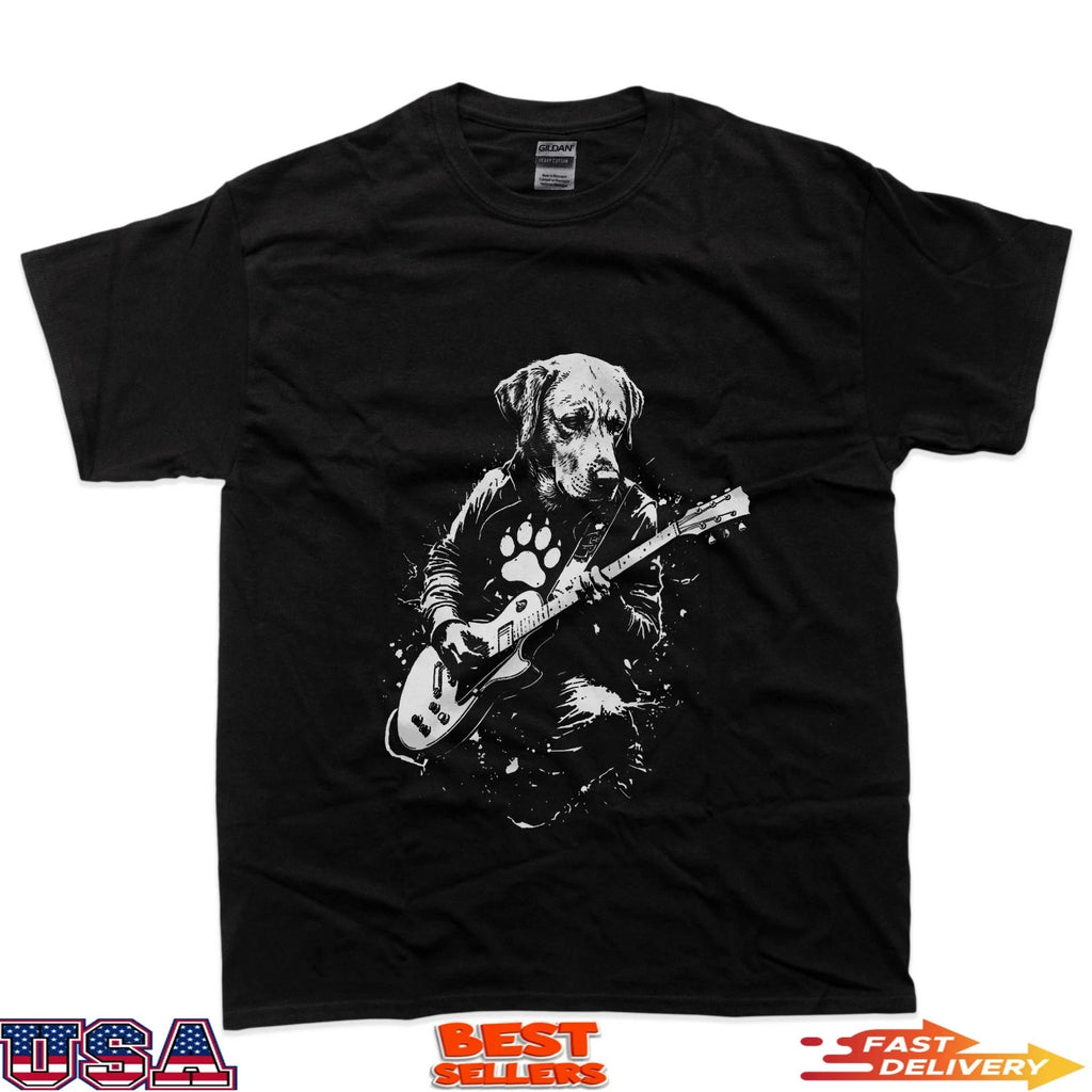 Labrador Guitar Player Dog Lover T-Shirt