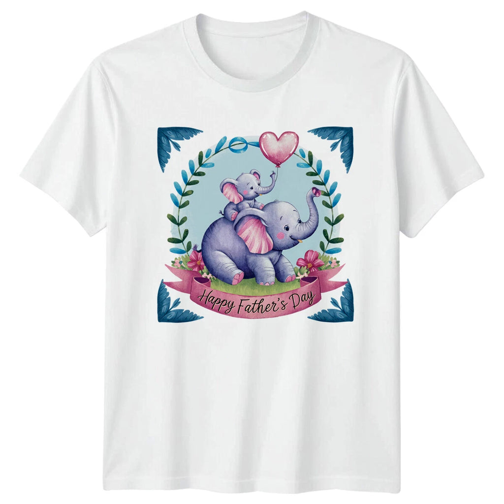 Happy Father's Day Elephant T-Shirt, Cute Dad T-Shirt