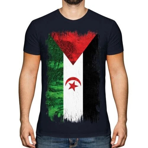WESTERN SAHARA GRUNGE FLAG MENS T-SHIRT TEE TOP GIFT SHIRT CLOTHING JERSEY