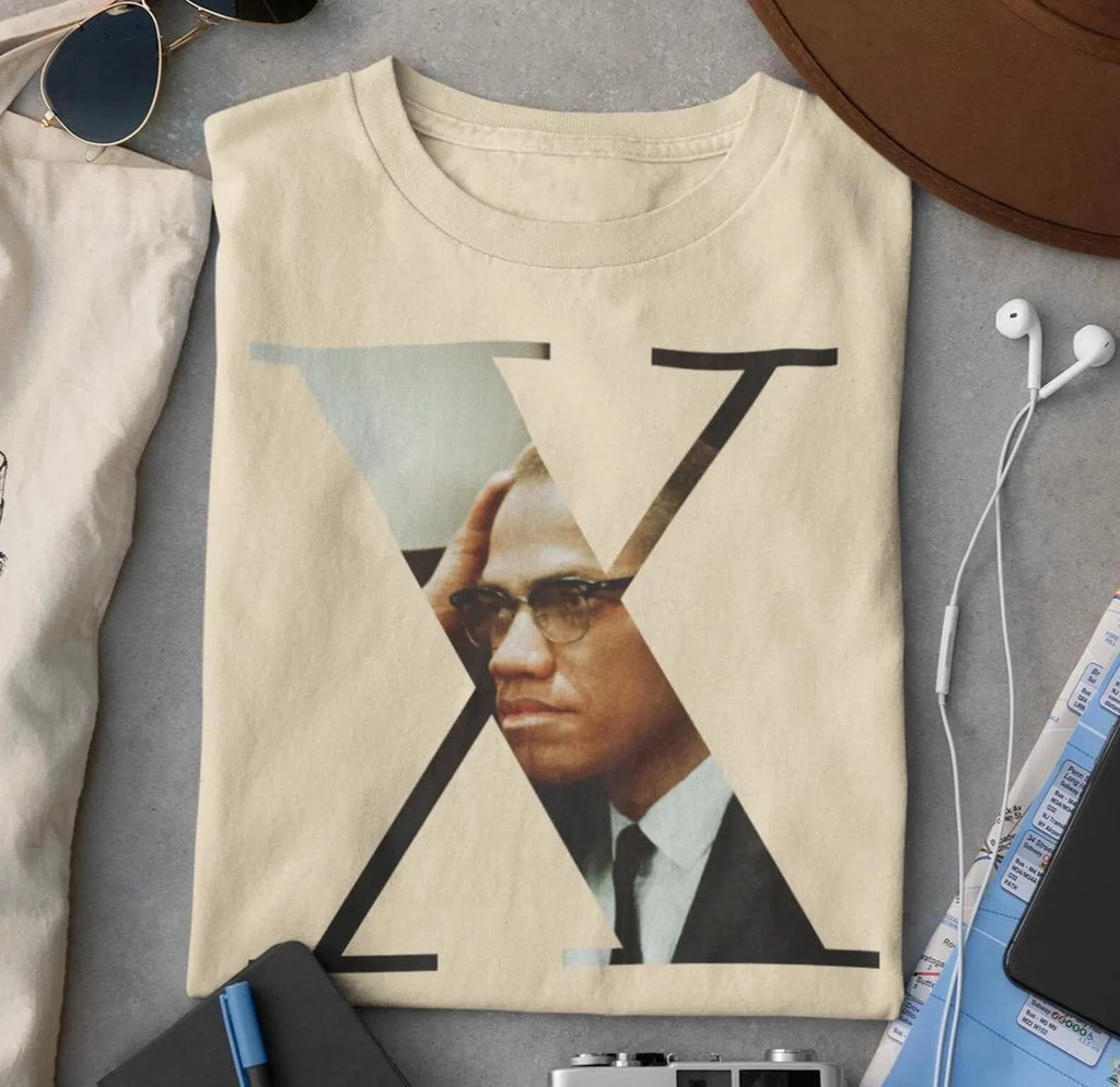 MALCOLM X Tshirt, Black History Tee, Afro American tshirt, Trendy Shirt,Equality