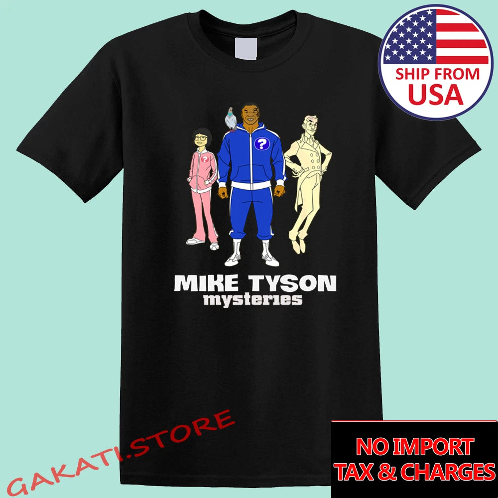 Mike Tyson Mysteries Cartoon Boxing Champion Men's Black Size S-5XL