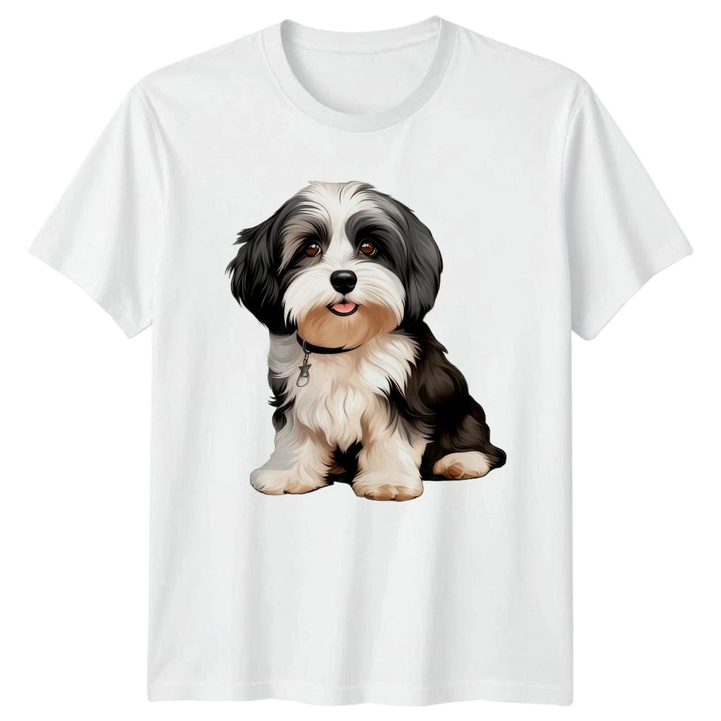 Cute Watercolor Havanese T-Shirt Dog Breed Art Birthday Gift For Him And Her