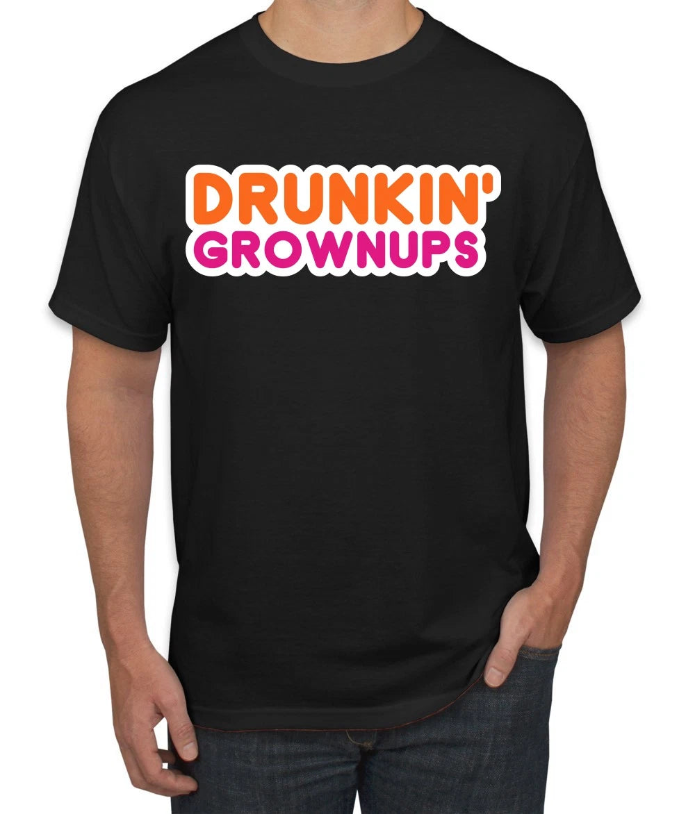 Drunkin Grownups Men Graphic Tshirt