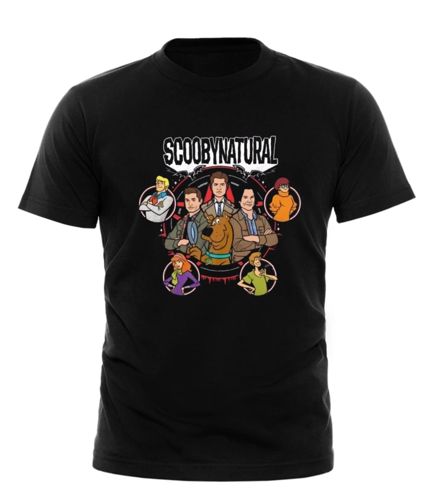 Supernatural T-Shirt – Scoobynatural Crossover Graphic Fan Gift Tee TV Show Fan