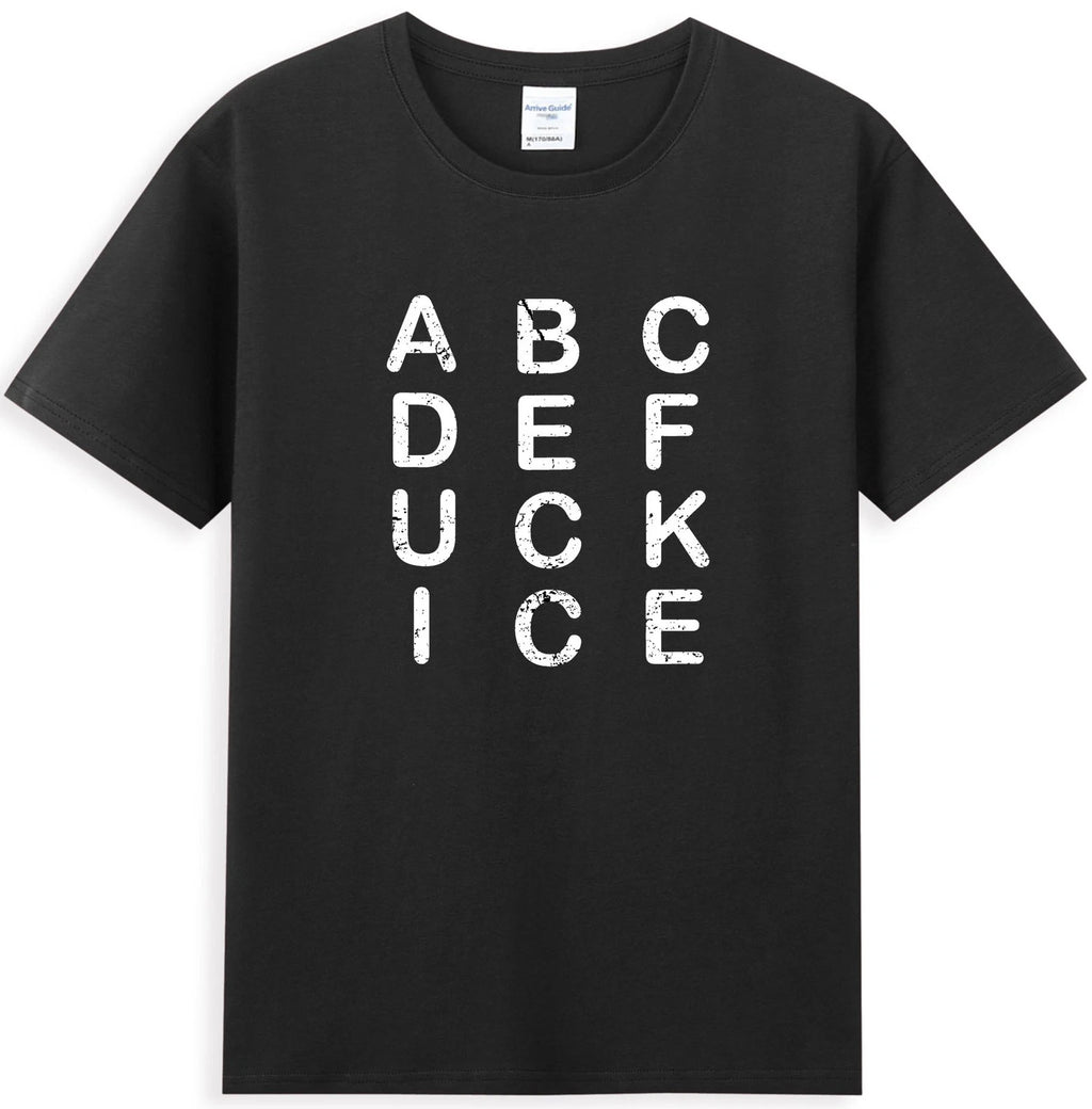 Abcdefuckice Funny Ice Sarcastic Saying Quote T-Shirt