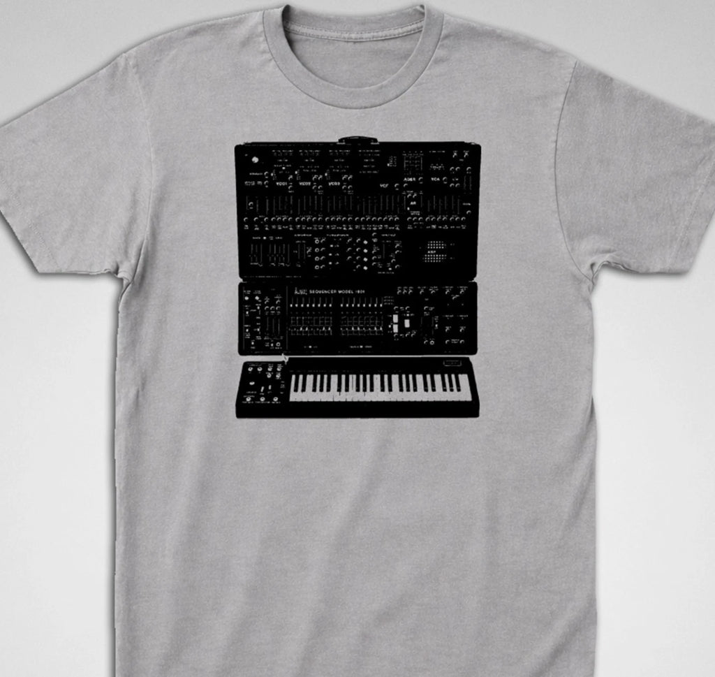 ARP 2600 Synthesizer T SHIRT analog, moog, korg modular 80s synth keyboard piano