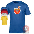 Ramen T Shirt With Small Cats Japanese Asian Noodle Feline Kawaii