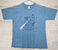 Vintage Blue Angels Shirt Large SPELLOUT Embroidered Flying Jet Logo 90s Y2K