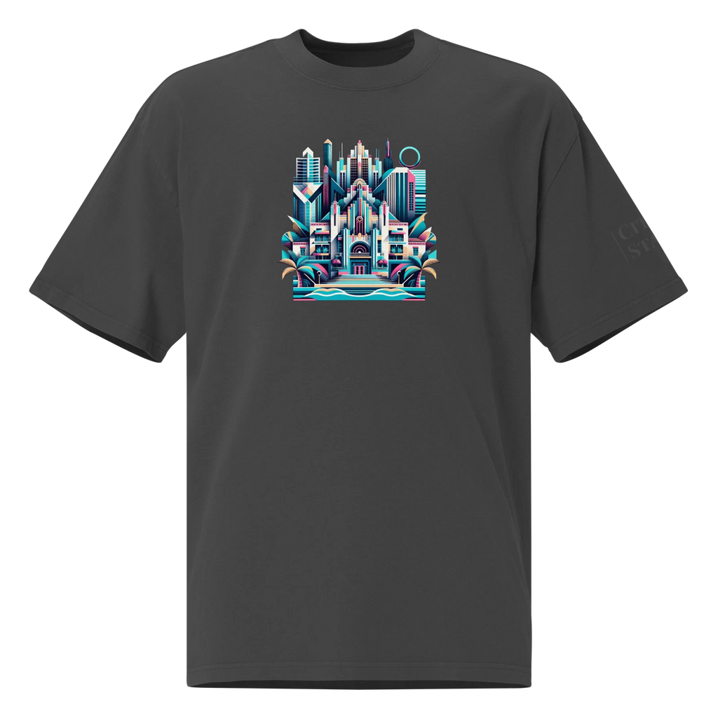 Oversized faded t-shirt (FLORIDA)