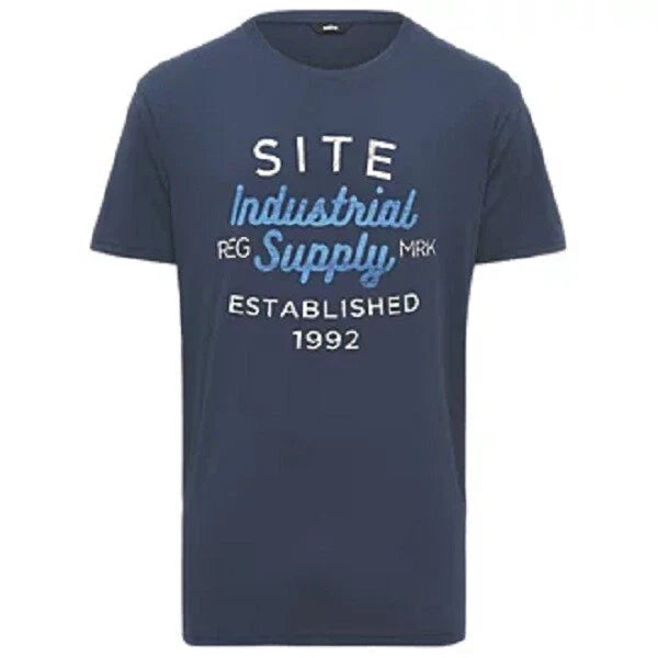 mens site lavaka work t shirt top navy M L XL