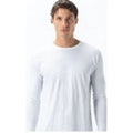Royal Avalon Sun-Ray Mens White Long Sleeve Bamboo Cotton UPF 50+ T-Shirt L