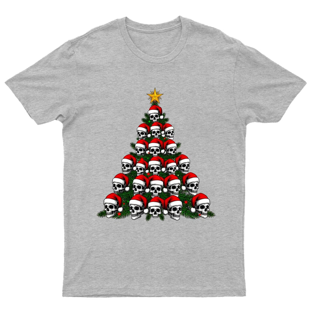 Skulls Christmas Tree T-Shirt Unisex Gift Retro Funny Womens Vintage