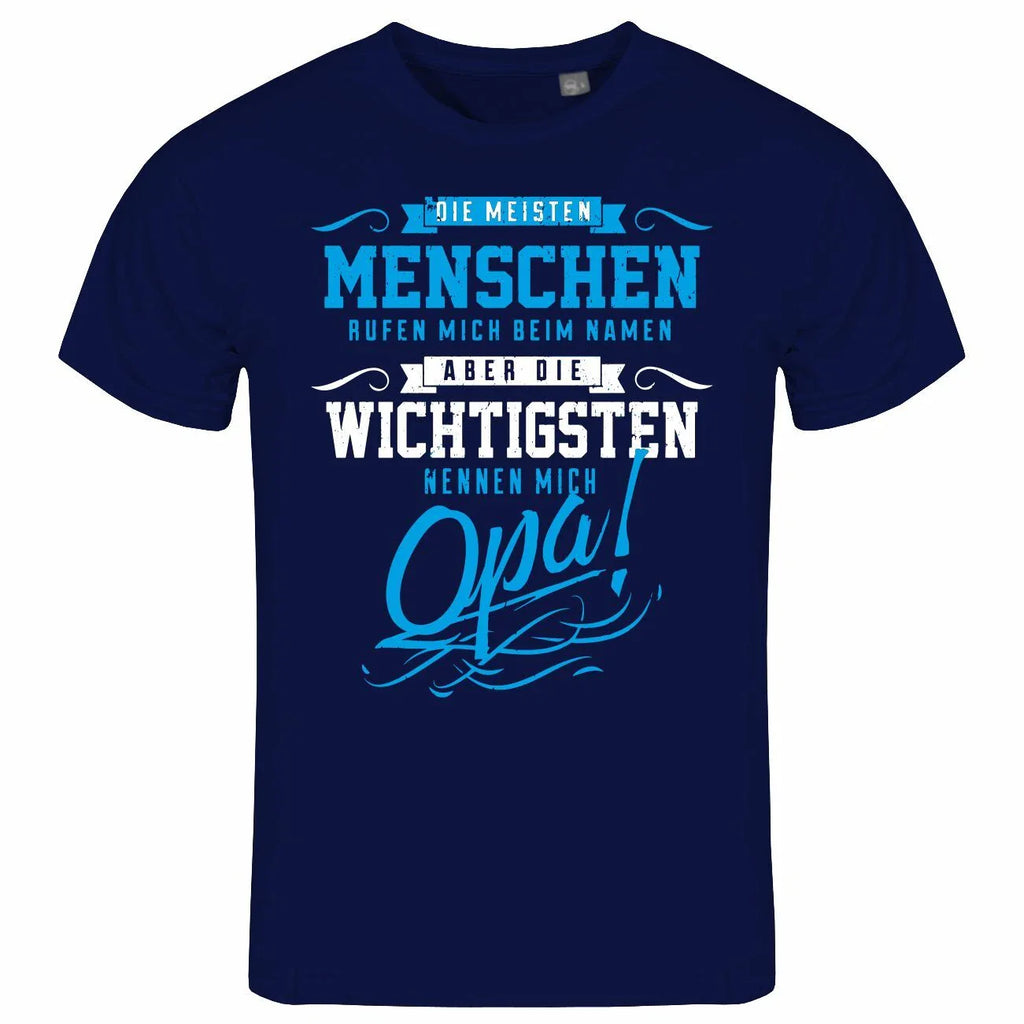 Mens T-Shirt The Most Important Call Me Grandad S to XXL Grandfather Grandson Family