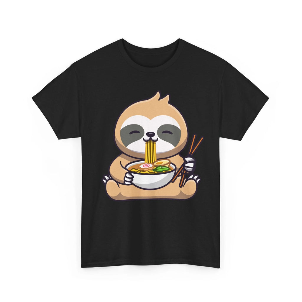 Kawaii Sloth T-Shirt, Sloth Eating Ramen Sloths Animals Lovers Women Men Shirt