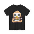Kawaii Sloth T-Shirt, Sloth Eating Ramen Sloths Animals Lovers Women Men Shirt