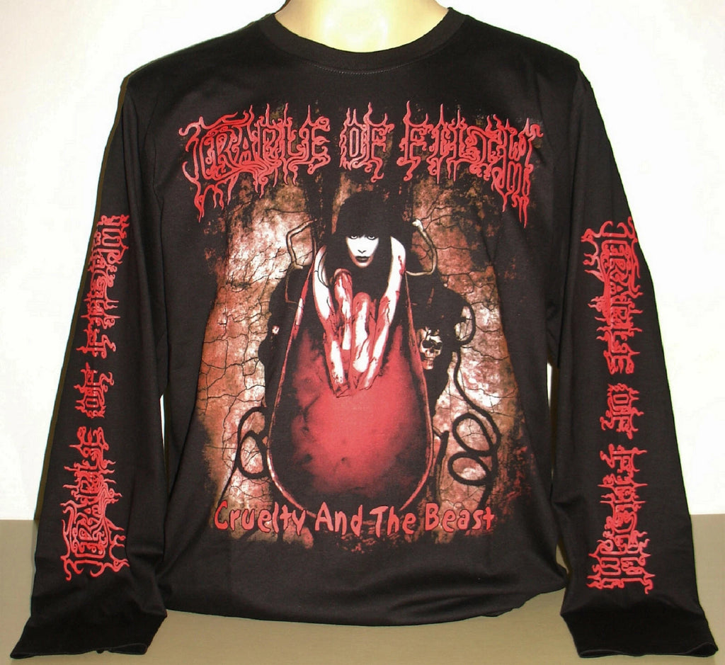 Cradle Of Filth Cruelty And The Beast Long Sleeve T-Shirt Size S M XL 2XL 3XL