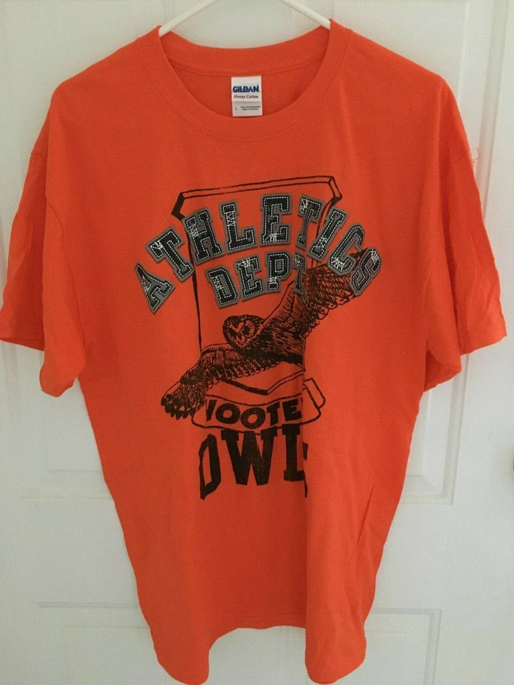 NEW MENS HOOTERS OWL 100% SOFT HEAVY COTTON BRIGHT ORANGE T-SHIRT STRETCHY  XL