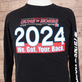 Budweiser Guns N Hoses Shirt Mens XL Black 2024 St Louis Police Fire Boxing Tee