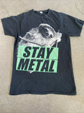 Miss Mayl Stay Metal Sloth black T-shirt men’s Sz M